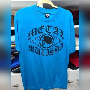 METAL MULISHA, size Large, bright blue.